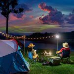 Un joli camping illuminé